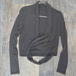 Aritzia Community Grey Women's Wrap Dancer Cardigan